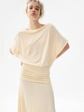 NWT draped maxi dress